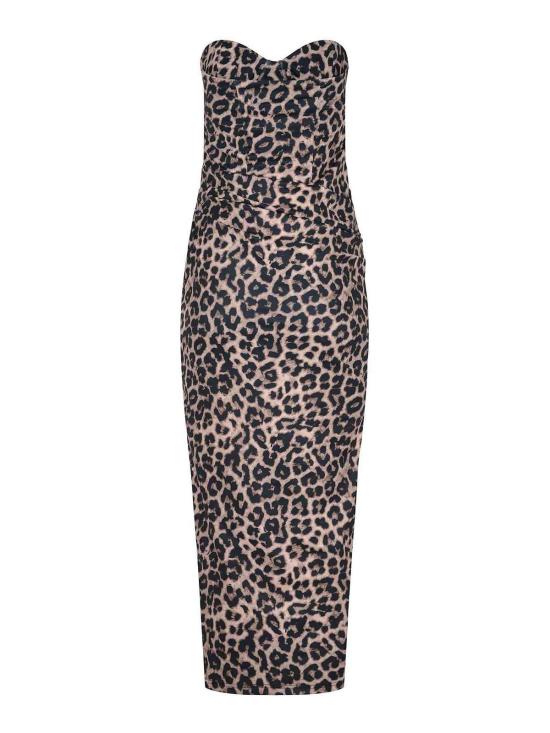 26SS 트웬티포하이치 미디 스커트 A0113PALAUMACULATO Animal Print - TWENTY FOURHAITCH