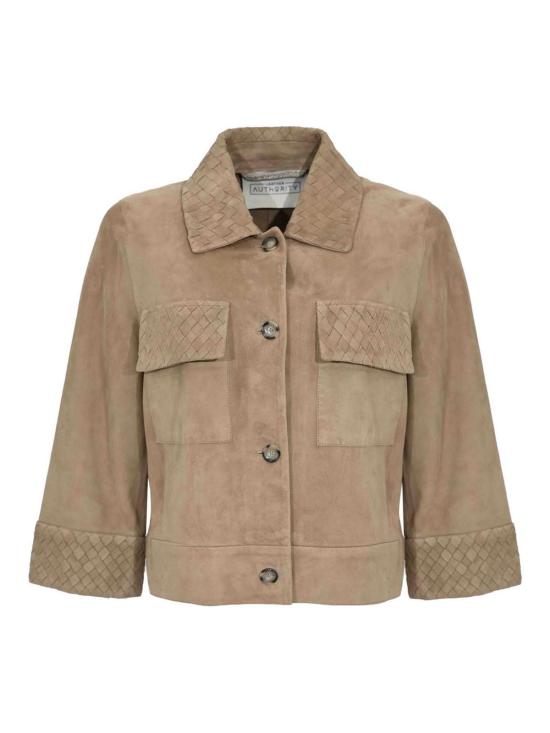 26SS 레더 오소리티 가죽 자켓 KARISWEAVED11 Brown