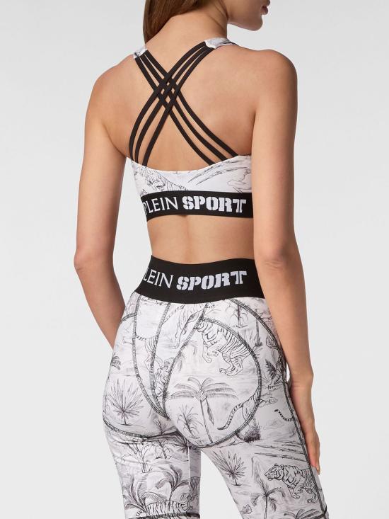 26SS 플레인스포츠 트레이닝 티셔츠 FADCWJK0161STE003N 01 White - PLEIN SPORT