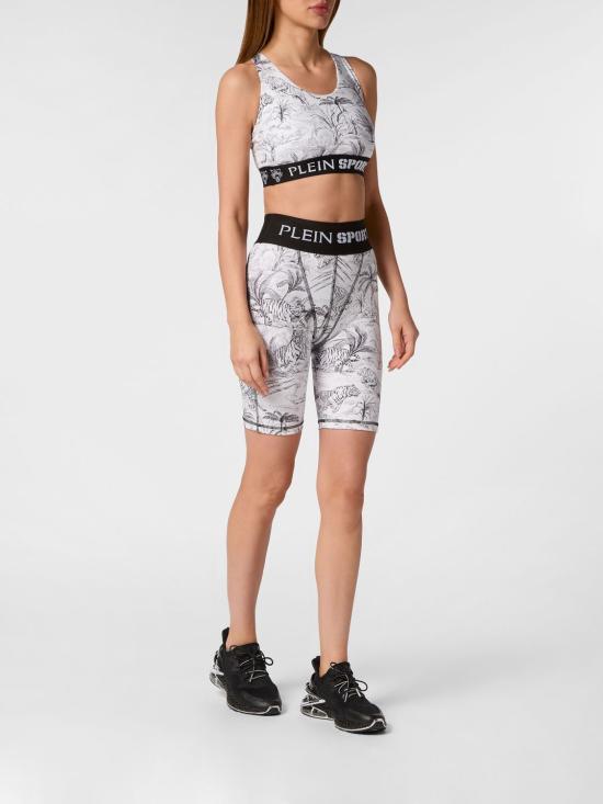 26SS 플레인스포츠 트레이닝 티셔츠 FADCWJK0161STE003N 01 White - PLEIN SPORT