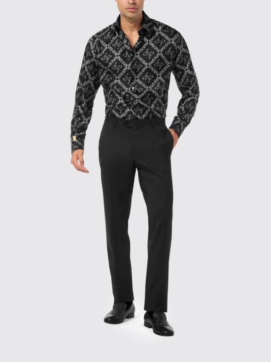 26FW 빌리어네어 긴팔 셔츠 OAECMRP2541BTE065N 02 Black - BILLIONAIRE