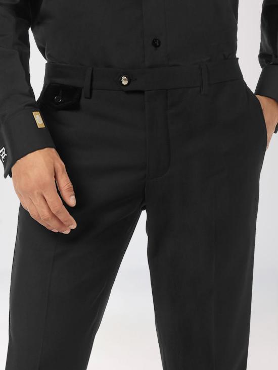 26FW 빌리어네어 스트레이트 팬츠 OAECMRT1611BTE004N 02 Black - BILLIONAIRE