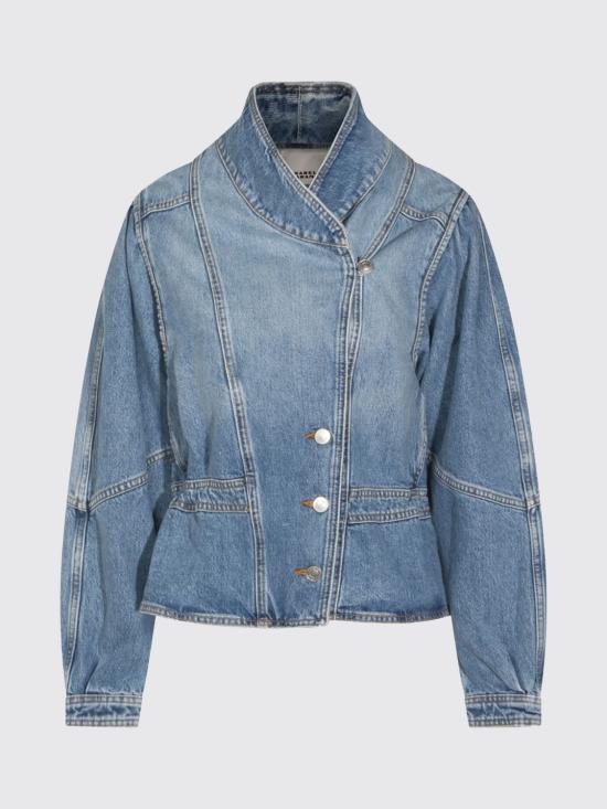 26SS 이자벨마랑에뚜왈 돌리 코튼 데님 재킷 돌리 코튼 데님 재킷 26PVE0614FAD1H02I 30LU Blue - ISABEL MARANT ETOILE