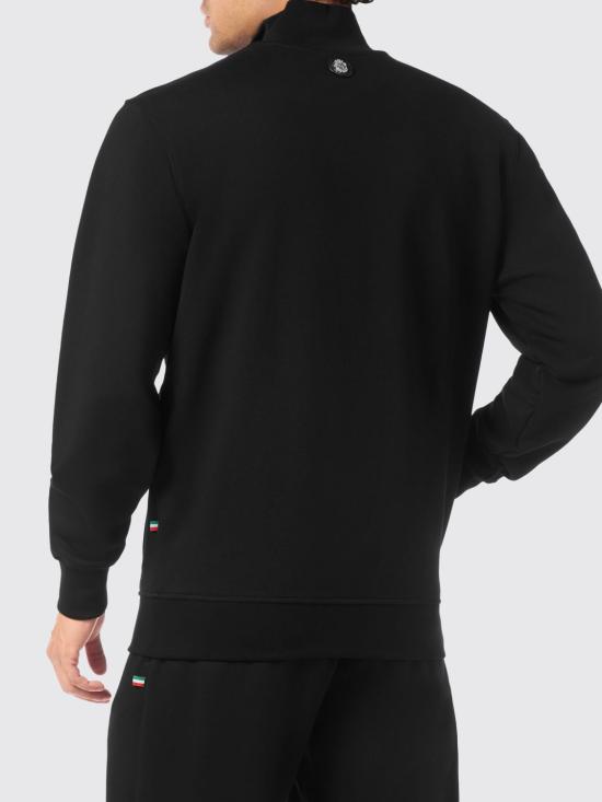 26FW 빌리어네어 집업 니트 OAECMJB3906BTE004N 02 Black - BILLIONAIRE
