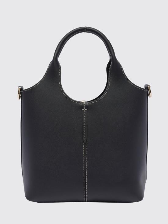 26FW 토즈 레더 미니 토트 쇼핑백 XBWEBRF0100UBL B999 Black - TODS