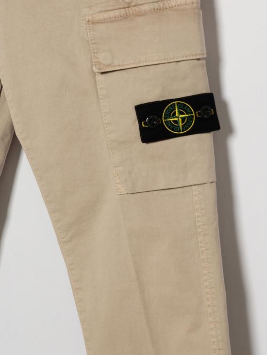 26FW [키즈] 스톤 아일랜드 스트레이트 팬츠 3100003S0198 V019A Beige - STONE ISLAND