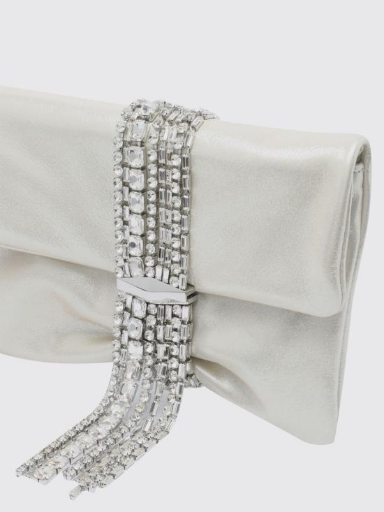 26FW 지미추 토트백 ZANDRAZIU LIGHT SOFT GOLD CRYSTAL White - JIMMY CHOO