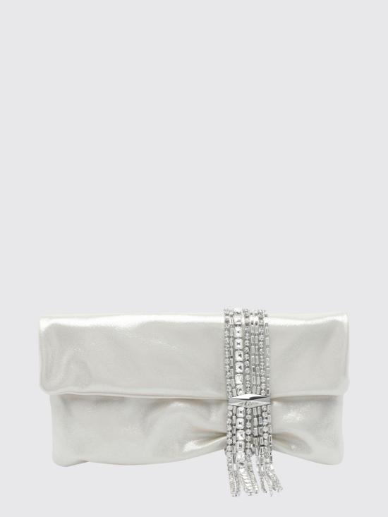 26FW 지미추 토트백 ZANDRAZIU LIGHT SOFT GOLD CRYSTAL White