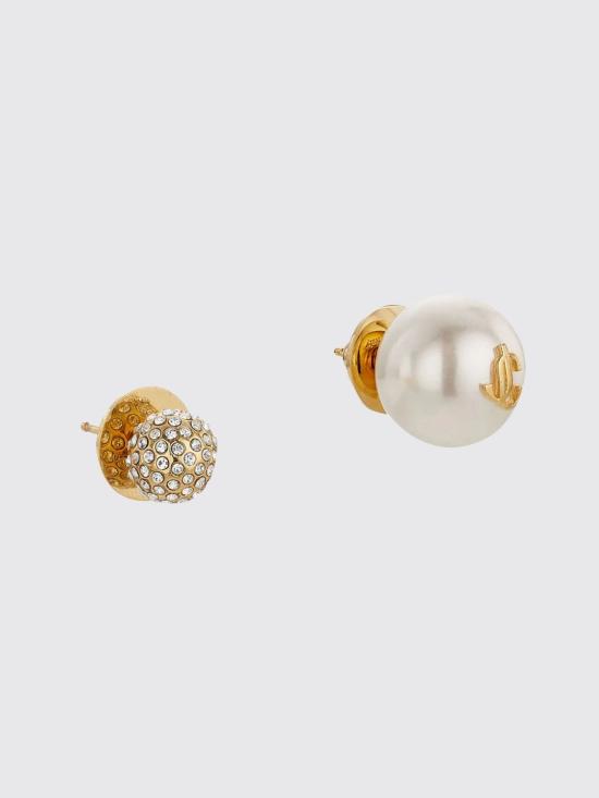26FW 지미추 보석 AURISTUDSJIQ GOLD WHITE CRYSTAL - JIMMY CHOO