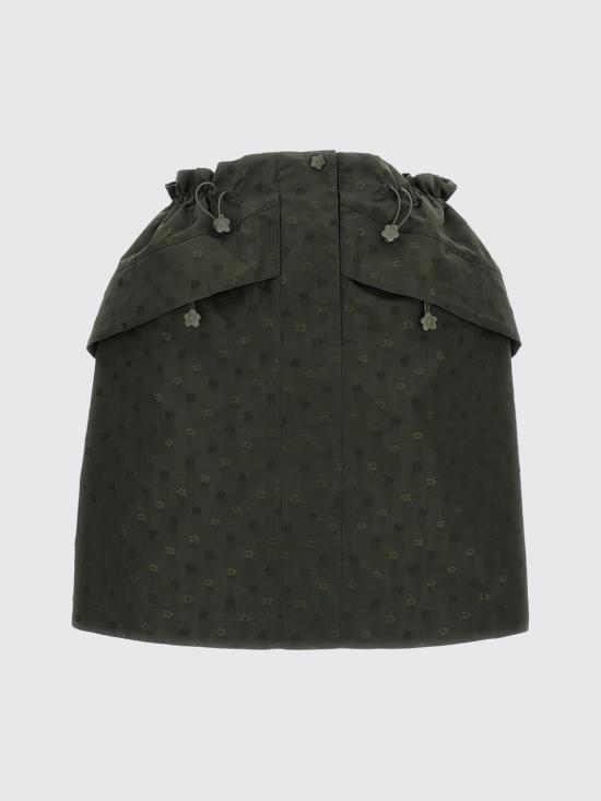 26SS 세실리아 반센 미디 스커트 26RTW17010 OLIVE Green - CECILIE BAHNSEN