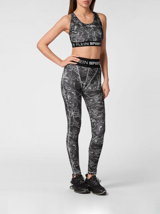 26SS 플레인스포츠 트레이닝 티셔츠 FADCWJK0161STE003N 02 Black - PLEIN SPORT