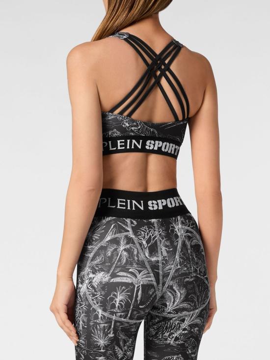 26SS 플레인스포츠 트레이닝 티셔츠 FADCWJK0161STE003N 02 Black - PLEIN SPORT
