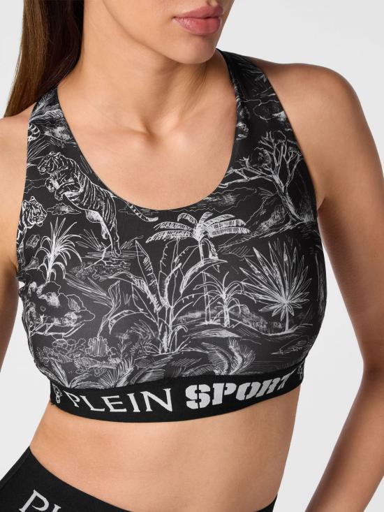26SS 플레인스포츠 트레이닝 티셔츠 FADCWJK0161STE003N 02 Black - PLEIN SPORT