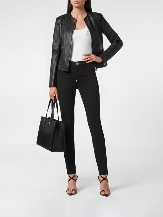 26SS 필립 플레인 데님 팬츠 UAFCWDT3022PDE004N 02NH Black 1 - PHILIPP PLEIN