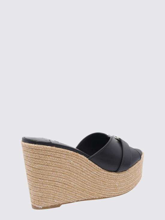 26FW 지미추 뮬/슬리퍼 LEDAWEDGE100FDZ BLACK SILVER - JIMMY CHOO