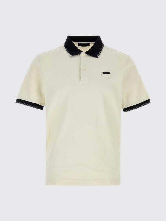 26FW 프라다 폴로 티셔츠 UJN07ASOOO19OV F0K74 White