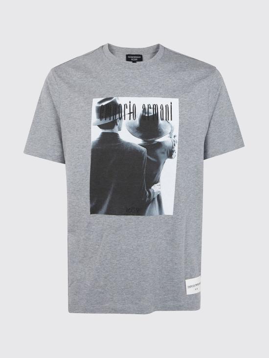 26SS 엠포리오 아르마니 반팔 티셔츠 EM004751AF23082 F8044 Grey 1 - EMPORIO ARMANI