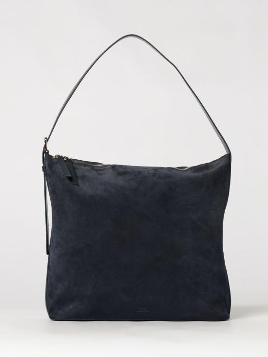 26FW 아페쎄 베라 스웨이드 레더 토트 백 PXCALF67029 IAK Navy