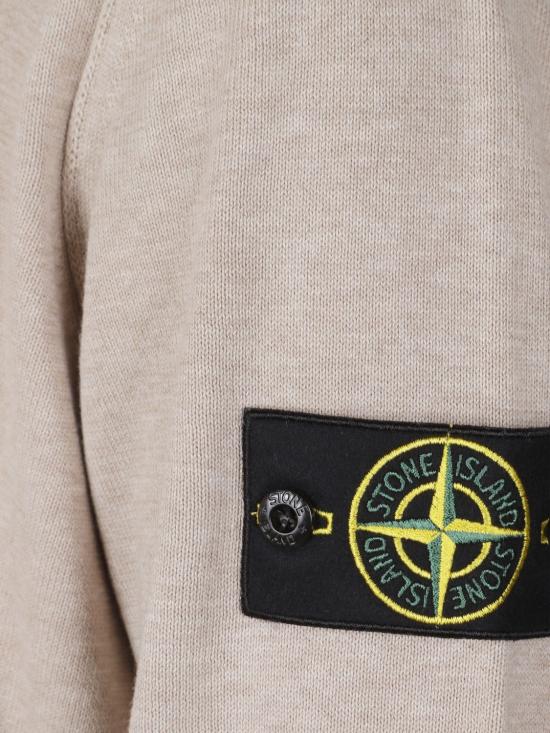 26SS 스톤 아일랜드 소프트 오가닉 코튼 롤드 엣지 심 크루넥 점퍼 5100053S00B2 V0M9A Beige - STONE ISLAND