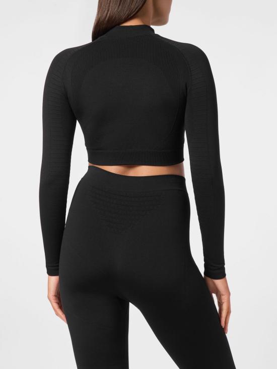 26SS 플레인스포츠 트레이닝 티셔츠 AADCWJK0175STE003N 02 Black - PLEIN SPORT