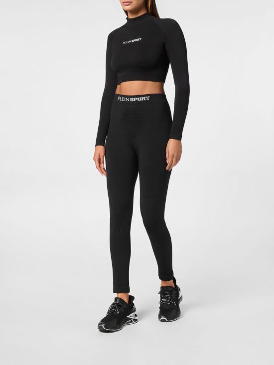 26SS 플레인스포츠 트레이닝 티셔츠 AADCWJK0175STE003N 02 Black - PLEIN SPORT