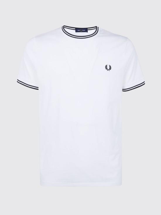 26SS 프레드페리 반팔 티셔츠 FPM1588V57 100 White - FRED PERRY