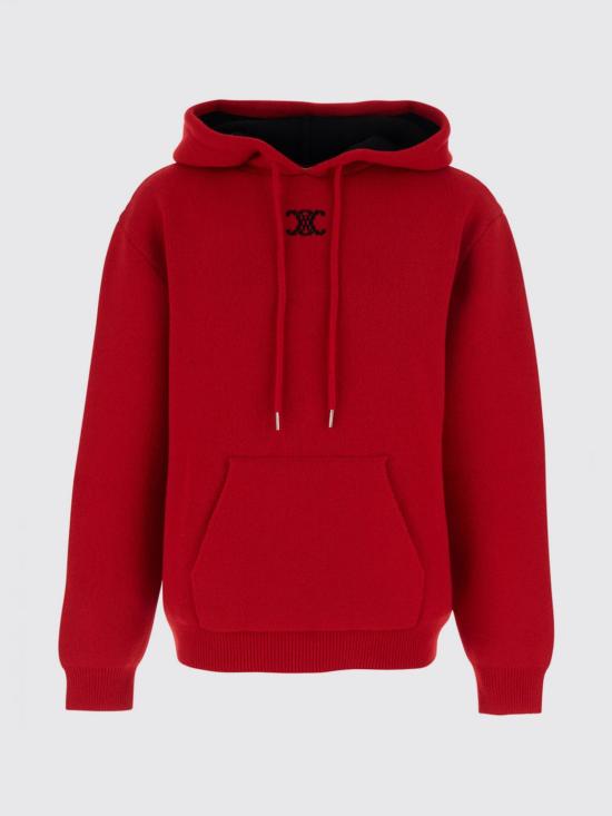 26FW 셀린느 캐시미어 후드 스웨터 RY0QZ0X73 27BK Red