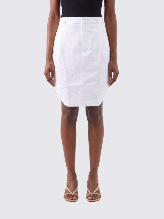 26SS 빅토리아 베컴 미디 스커트 1226WSK007287A 1968 White