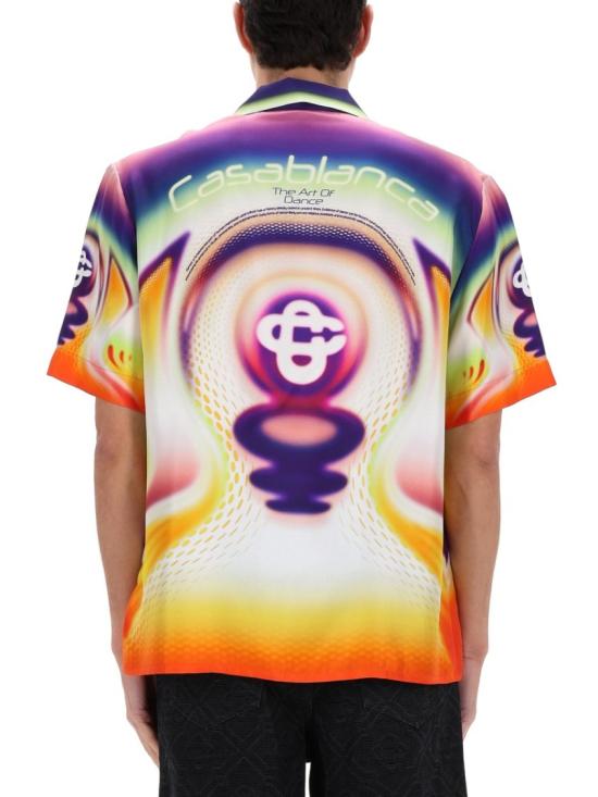26SS 카사블랑카 반팔 셔츠 M SS26 SH 003 01SPORCHID Multicolor - CASABLANCA