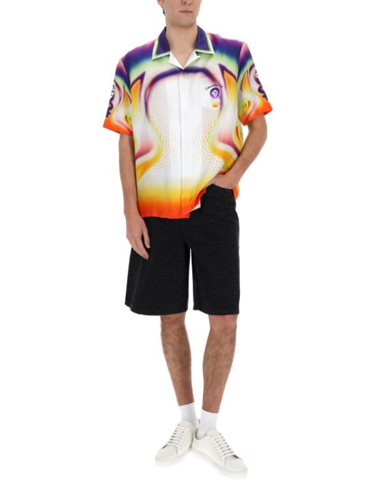 26SS 카사블랑카 반팔 셔츠 M SS26 SH 003 01SPORCHID Multicolor - CASABLANCA