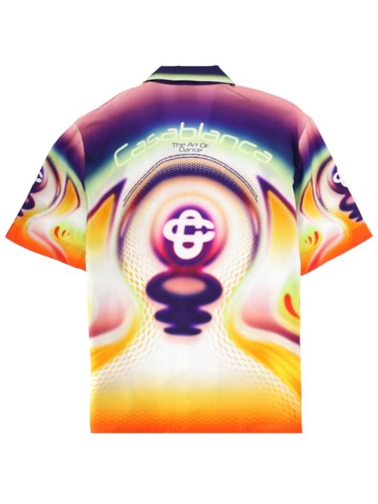 26SS 카사블랑카 반팔 셔츠 M SS26 SH 003 01SPORCHID Multicolor - CASABLANCA