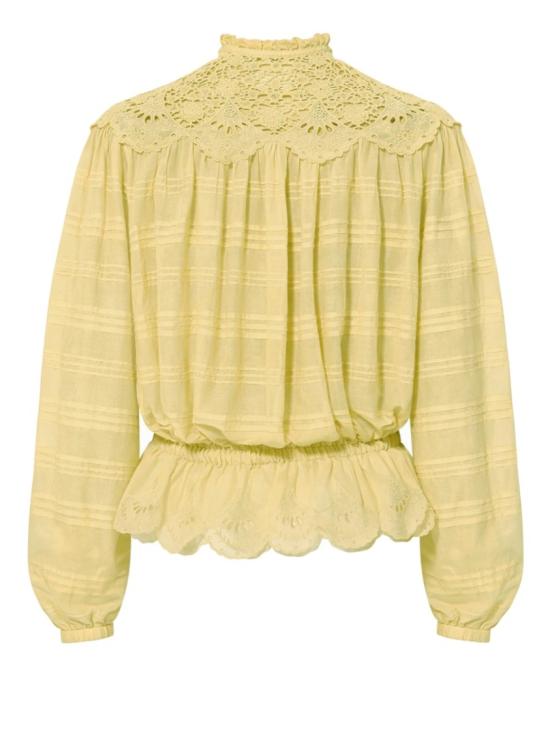  이자벨마랑에뚜왈 블라우스 HT0767FA D1J05E10LC Yellow - ISABEL MARANT ETOILE