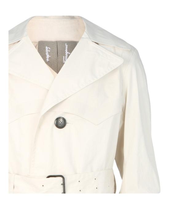  살바토레 페라가모 코트 141687 759060 10002 58 White - SALVATORE FERRAGAMO