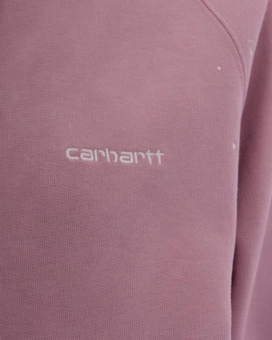 26FW 칼하트 WIP 후드 티셔츠 3012789 Pink - CARHARTT WIP