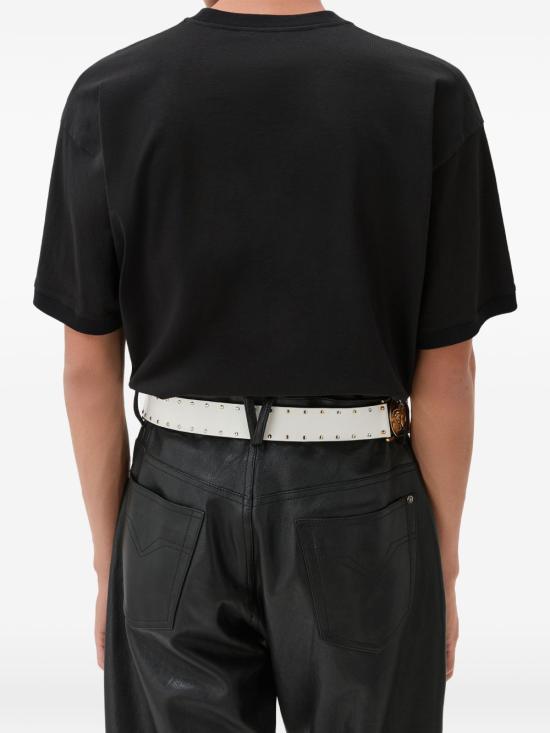 26FW 베르사체 반팔 티셔츠 10260931A18734 1B000 Black - VERSACE