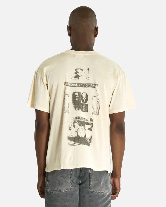  앙팡리쉬데프리메 반팔 티셔츠 Enfants Riches Deprimes Ill Fated T Shirt Dirty White - ENFANTS RICHES DEPRIMES