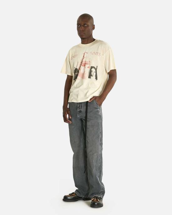  앙팡리쉬데프리메 반팔 티셔츠 Enfants Riches Deprimes Ill Fated T Shirt Dirty White - ENFANTS RICHES DEPRIMES