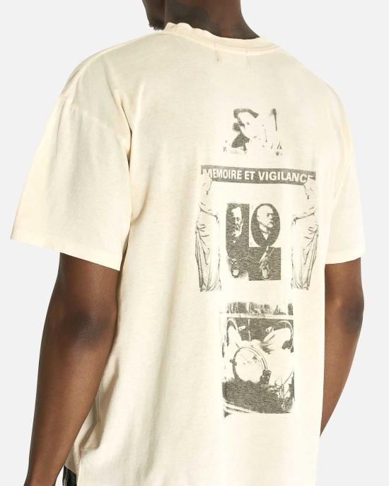  앙팡리쉬데프리메 반팔 티셔츠 Enfants Riches Deprimes Ill Fated T Shirt Dirty White - ENFANTS RICHES DEPRIMES