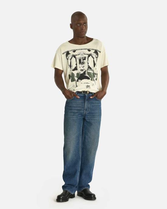  앙팡리쉬데프리메 반팔 티셔츠 Enfants Riches Deprimes Nun Kicks Baby T Shirt Dirty White - ENFANTS RICHES DEPRIMES