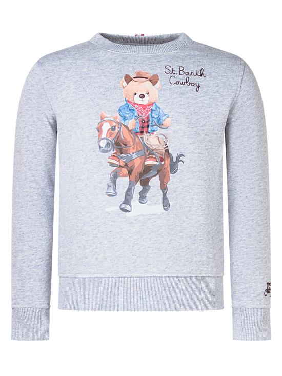 25FW [키즈] 세인트바쓰 니트/스웻셔츠 HUT000401050I 15MLEMB BEAR COWBOY