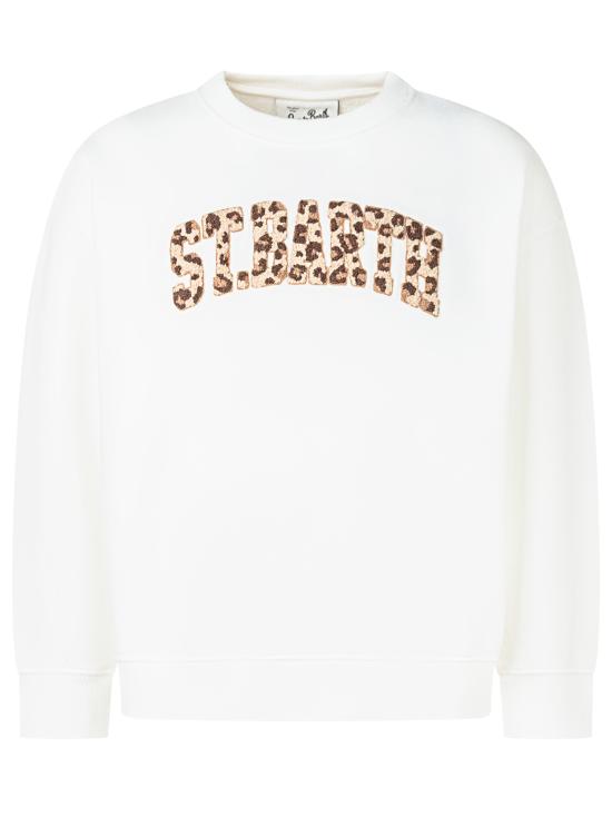 25FW [키즈] 세인트바쓰 니트/스웻셔츠 BRN000201448I 10EMB STB LEOPARD TERRY