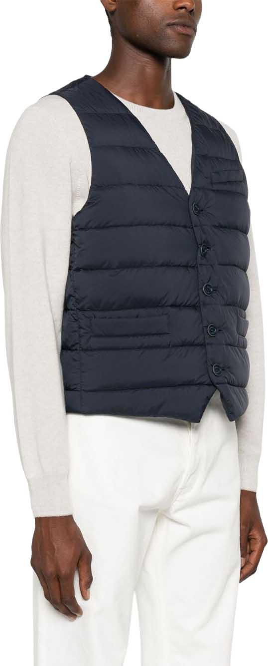 26FW 에르노 다운 베스트 그레이 PI002ULE12456Z9202 NAVY - HERNO