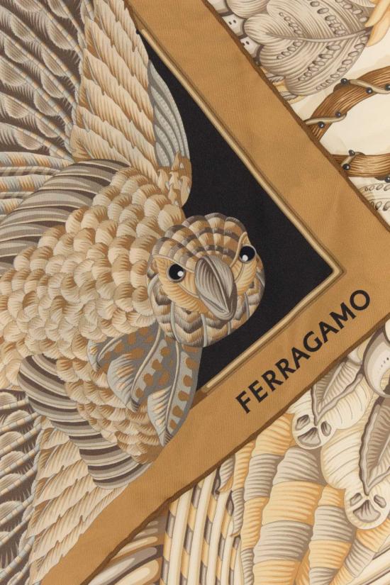  살바토레 페라가모 머플러/스카프 페라가모 스카프 베이지/블랙 - SALVATORE FERRAGAMO