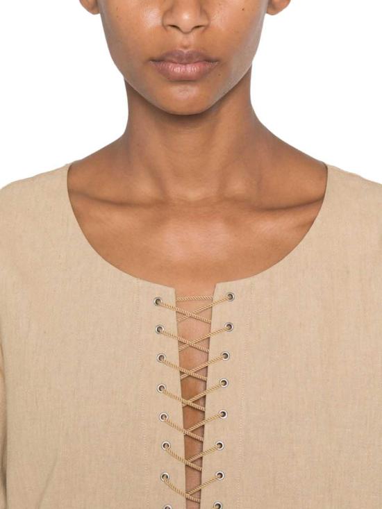 26FW 토리버치 롱 원피스 178913701 BEIGE - TORY BURCH