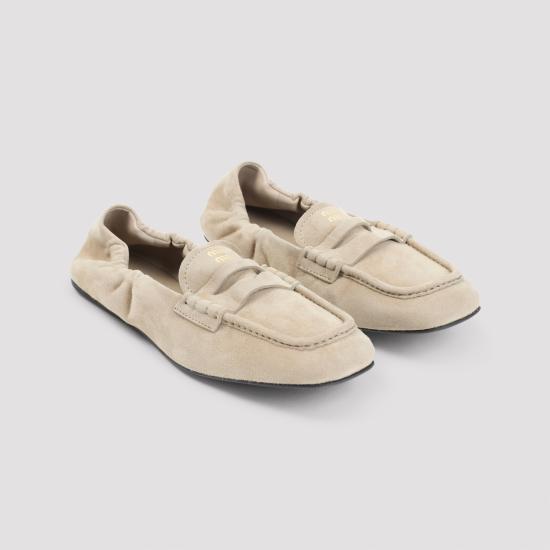 26FW 미우미우 루슈 나파 레더 로퍼 5D341EFD005008 F0F24 BEIGE O TAN - MIU MIU