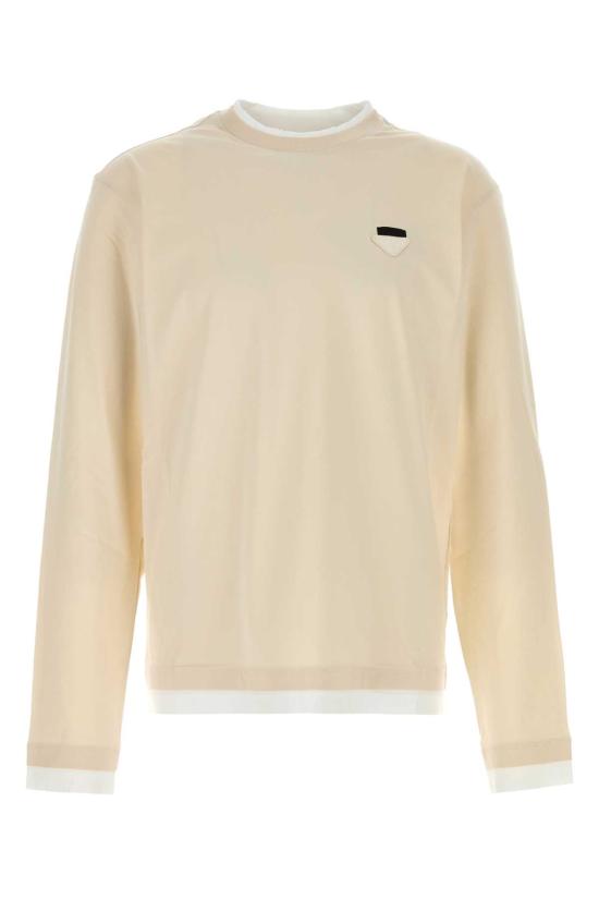 26FW 프라다 반팔 티셔츠 UJL73BSWM111CD F0P40 BEIGE O TAN
