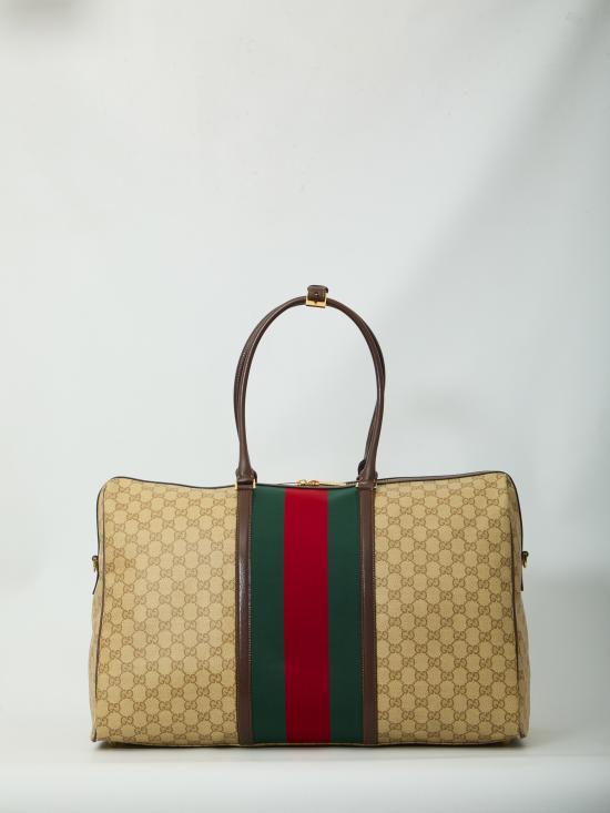 26FW 구찌 웹 미디엄 GG 더플백 875059FAF79 8547 BEIGE