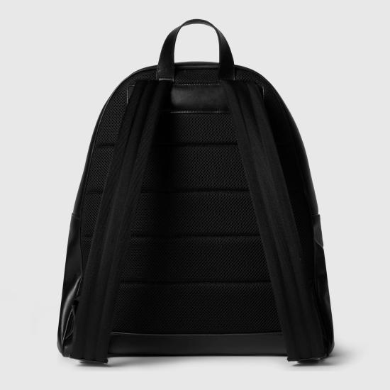 26FW 구찌 웹 트레이드마크 라지 백팩 866981AAGIG 1057 BLACK - GUCCI
