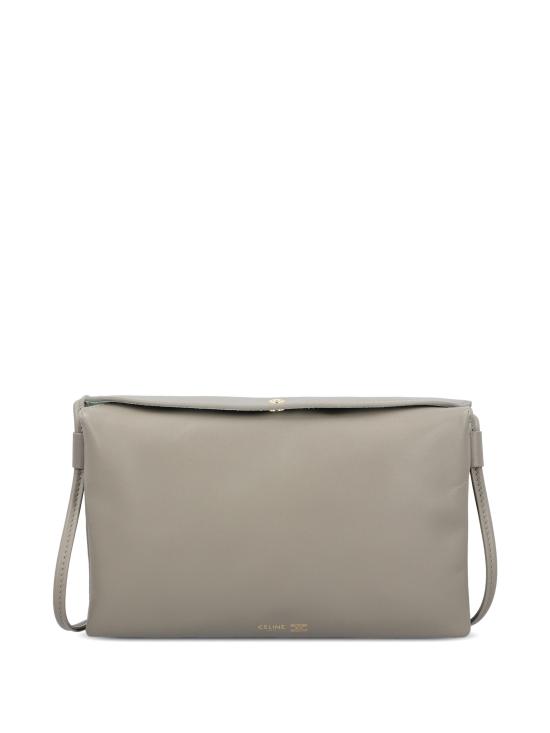 26FW 셀린느 트리오 플랩백 스무스 램스킨 10P862O86 GKX3 GREY - CELINE