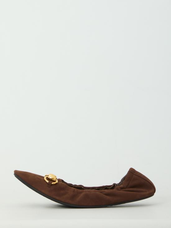 26FW 구찌 플랫 슈즈 875323AAEQY 2021 BROWN - GUCCI